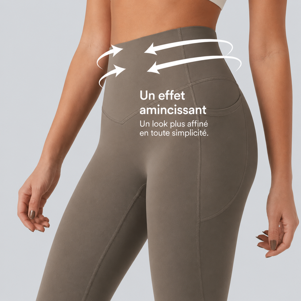 Legging gainant taille haute avec poches · Silua BodySculpt